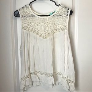 Off white boho top